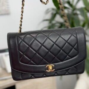 Chanel Diana Lambskin Medium Crossbody 2016